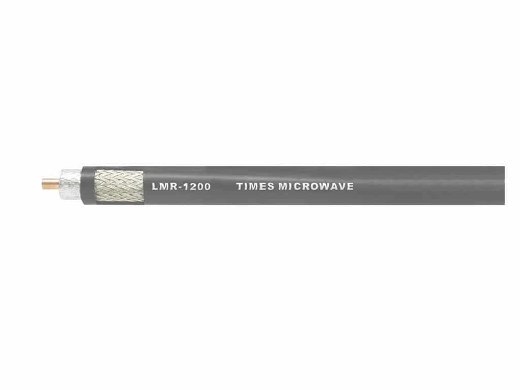 50 Ohms LMR-1200-DB coax cable for Direct Burial with UV Resistant jacket and watertight braids.